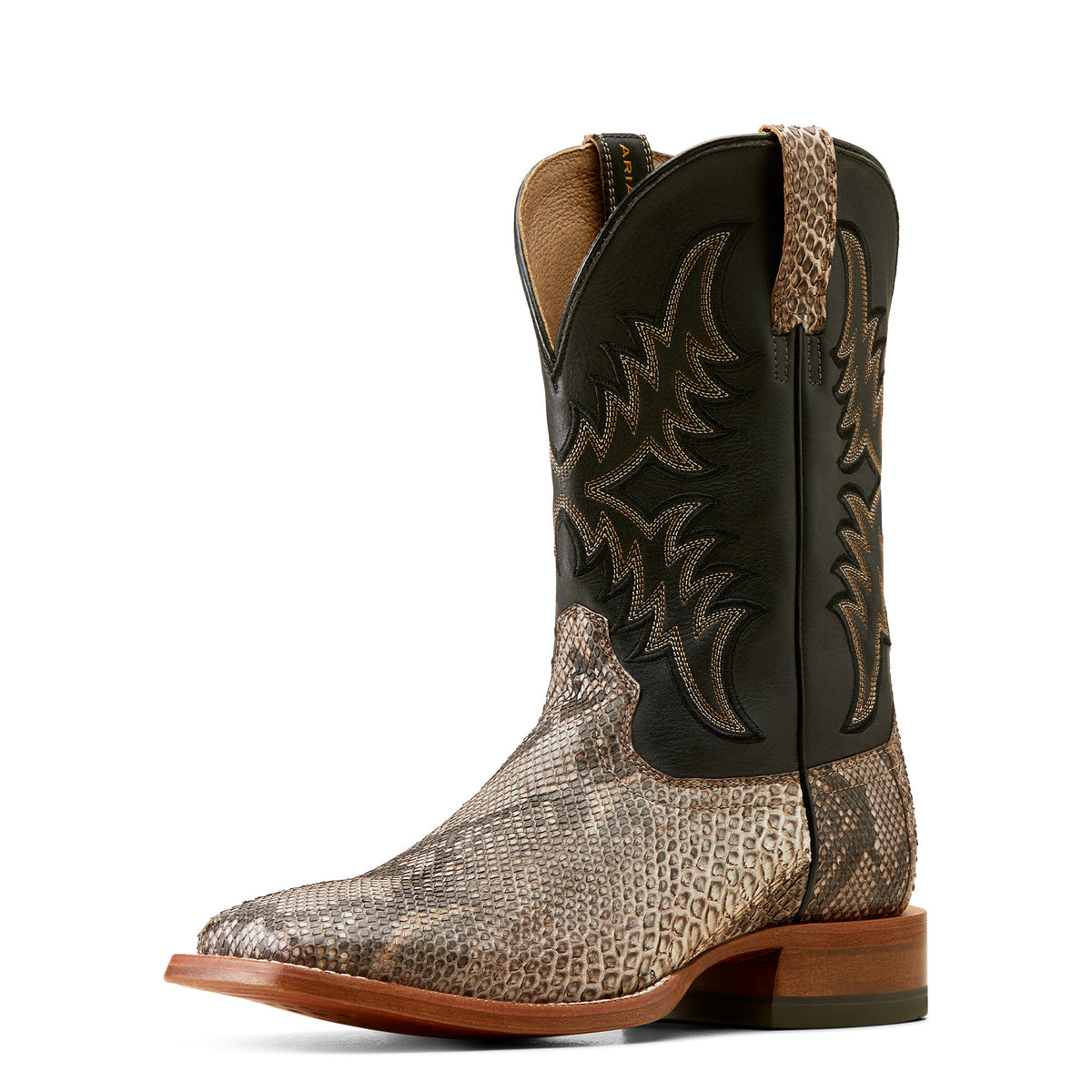 MEN'S ARIAT DRY GULCH COWBOY BOOTS - TAN PYTHON