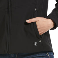 Load image into Gallery viewer, ARIAT WOMEN’S SOFTSHELL JACKET - BLACK
