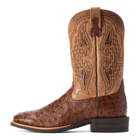 Load image into Gallery viewer, MEN&#39;S ARIAT DAGGER FULL QUILL OSTRICH BOOTS - TABAC

