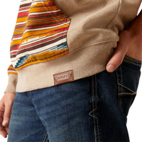 Load image into Gallery viewer, ARIAT MEN&#39;S PRINTED CHIMAYO HOODIE  - BEIGE
