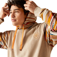 Load image into Gallery viewer, ARIAT MEN&#39;S PRINTED CHIMAYO HOODIE  - BEIGE
