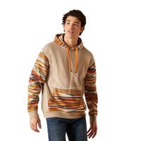 Load image into Gallery viewer, ARIAT MEN&#39;S PRINTED CHIMAYO HOODIE  - BEIGE
