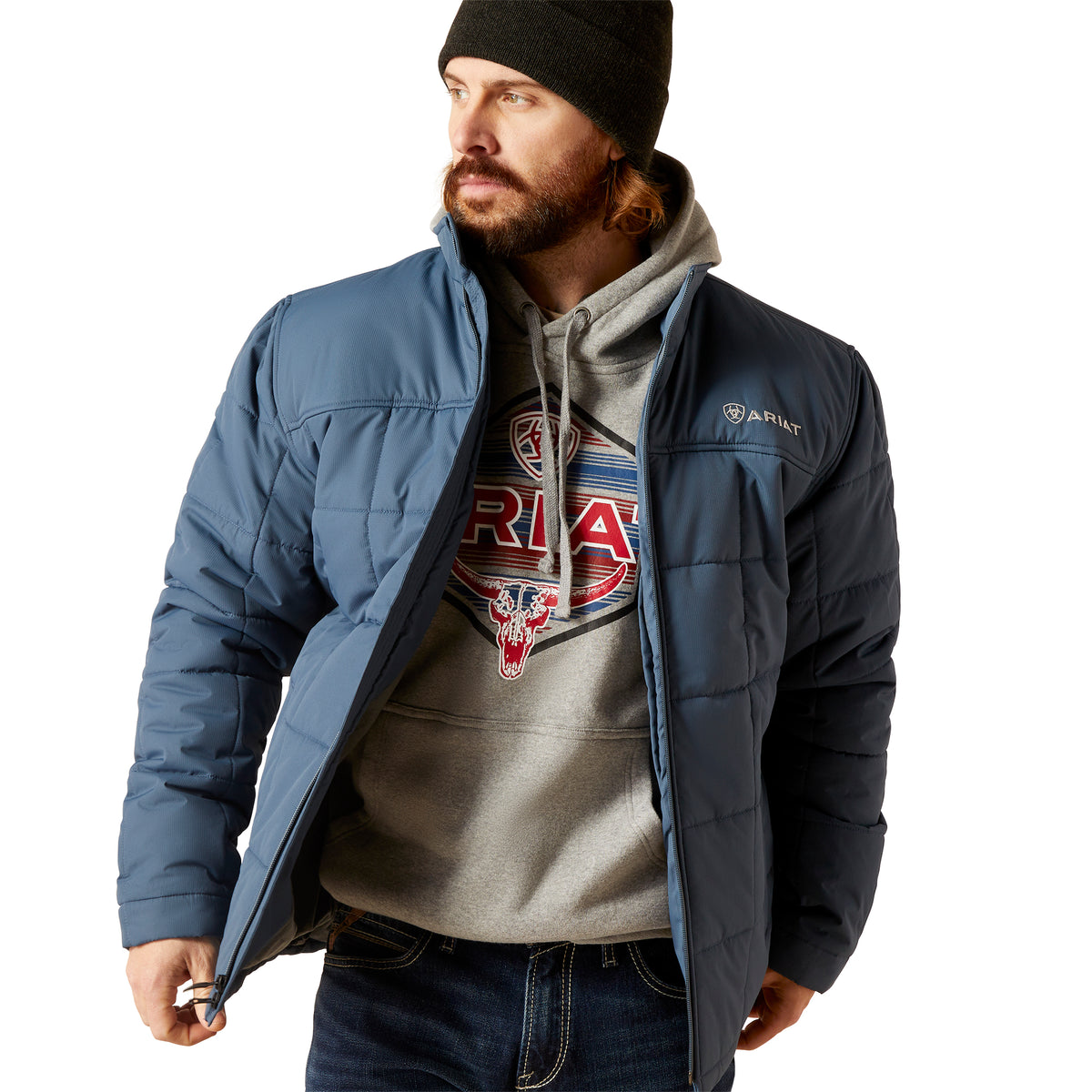 ARIAT MEN’S CRIUS INSULATED JACKET - STEELY