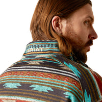 Load image into Gallery viewer, ARIAT MEN&#39;S CALDWELL 1/4 ZIP SWEATER - BISCAY BAY SERAPE
