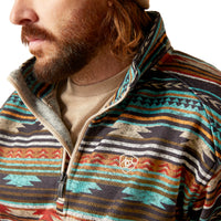 Load image into Gallery viewer, ARIAT MEN&#39;S CALDWELL 1/4 ZIP SWEATER - BISCAY BAY SERAPE
