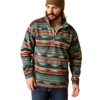 Load image into Gallery viewer, ARIAT MEN&#39;S CALDWELL 1/4 ZIP SWEATER - BISCAY BAY SERAPE
