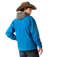 Load image into Gallery viewer, ARIAT MEN’S LOGO 2.0 SOFTSHELL JACKET - MYKONOS BLUE
