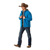 Load image into Gallery viewer, ARIAT MEN’S LOGO 2.0 SOFTSHELL JACKET - MYKONOS BLUE
