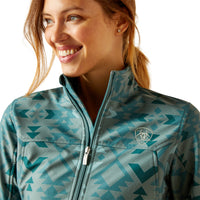 Load image into Gallery viewer, ARIAT WOMEN’S NEW TEAM SOFTSHELL PRINT JACKET - PINEWOOD
