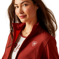 Load image into Gallery viewer, ARIAT WOMEN’S NEW TEAM SOFTSHELL JACKET - FIRED BRICK

