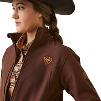 Load image into Gallery viewer, ARIAT WOMEN’S TEAM LOGO SOFTSHELL CHIMAYO JACKET - SHAVED CHOCOLATE
