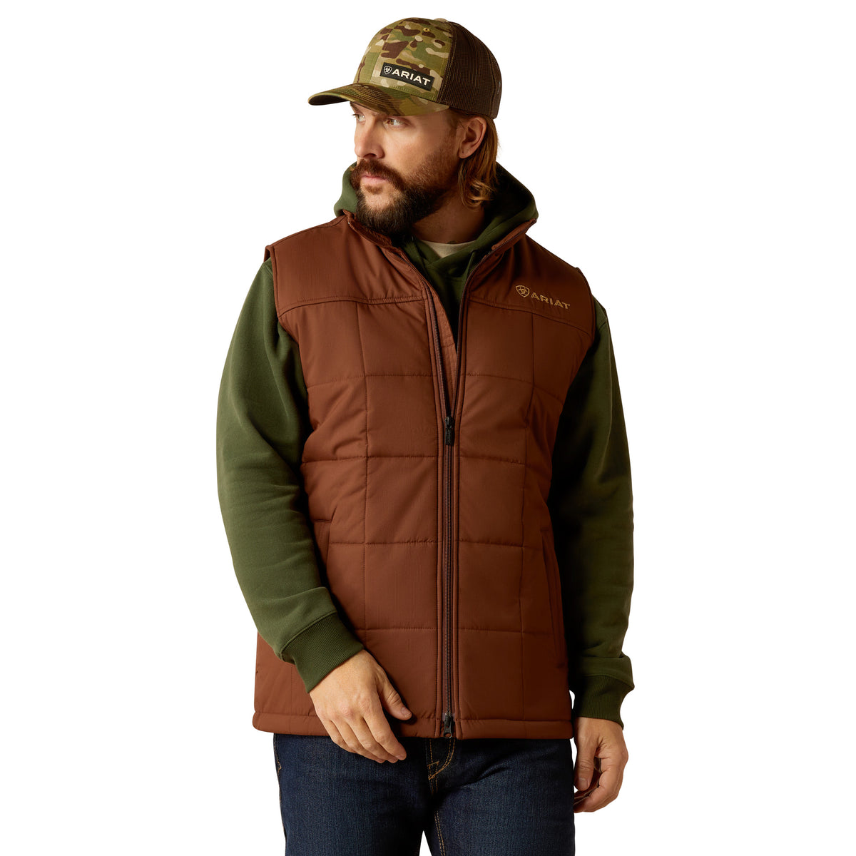 ARIAT MEN’S CRIUS VEST - POTTING SOIL