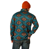 Load image into Gallery viewer, ARIAT MEN&#39;S CALDWELL 1/4 ZIP SWEATER - BLUE CORAL SOUTHWEST

