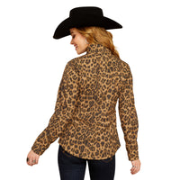 Load image into Gallery viewer, ARIAT WOMEN’S NEW TEAM SOFTSHELL PRINT JACKET - LILA LEOPARD
