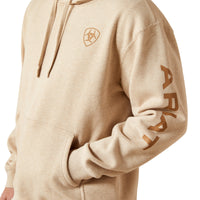 Load image into Gallery viewer, ARIAT LOGO HOODIE - OATMEAL HEATHER
