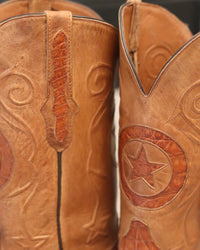 Load image into Gallery viewer, MEN&#39;S BLACK JACK PULL UP CIGAR CAIMAN BELLY BOOTS
