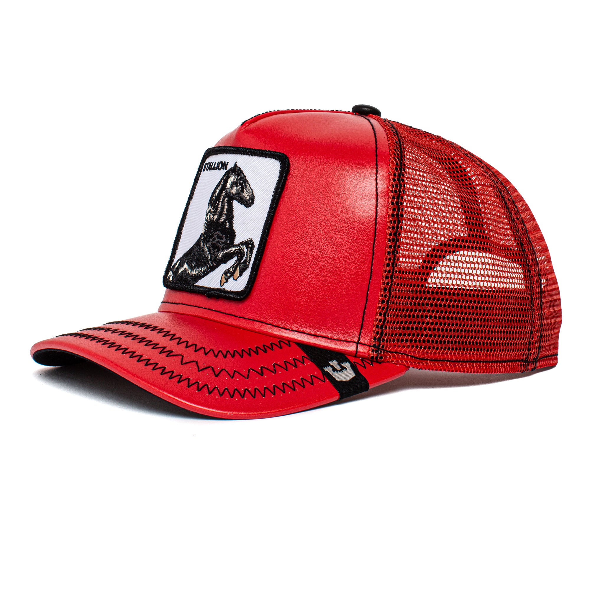 Red Goorin Hat (M) Goorin Bros The Goat Trucker Hat – DTLR main image 3