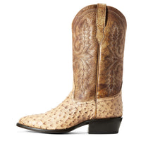 Load image into Gallery viewer, MEN&#39;S ARIAT CIRCUIT LIGHT OAK FULL QUILL OSTRICH BOOTS - R TOE - El Toro Boots
