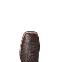 Load image into Gallery viewer, MEN&#39;S ARIAT RELENTLESS DENTON CHOCOLATE CAIMAN BELLY WESTERN BOOTS
