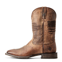 Load image into Gallery viewer, MEN&#39;S ARIAT CIRCUIT PATRIOT WEATHERED TAN WESTERN BOOTS - El Toro Boots
