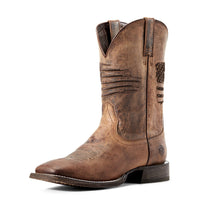 Load image into Gallery viewer, MEN&#39;S ARIAT CIRCUIT PATRIOT WEATHERED TAN WESTERN BOOTS - El Toro Boots
