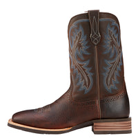 Load image into Gallery viewer, MEN&#39;S ARIAT QUICKDRAW BROWN OILED ROWDY WESTERN BOOTS - El Toro Boots
