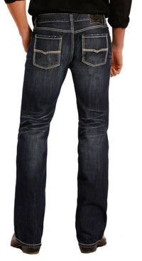 Load image into Gallery viewer, ROCK &amp; ROLL DENIM PISTOL REGULAR FIT STRAIGHT LEG JEANS - DARK WASH - El Toro Boots
