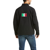 Load image into Gallery viewer, ARIAT MEN’S NEW TEAM SOFTSHELL MEXICO JACKET - BLACK

