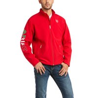 Load image into Gallery viewer, ARIAT MEN’S NEW TEAM SOFTSHELL MEXICO JACKET - RED
