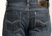 Load image into Gallery viewer, ROCK &amp; ROLL DENIM REVOLVER STRAIGHT LEG REFLEX JEANS - DARK VINTAGE WASH - El Toro Boots
