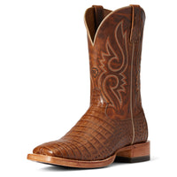 Load image into Gallery viewer, MEN&#39;S ARIAT RELENTLESS DENTON NATURAL CAIMAN BELLY WESTERN BOOTS
