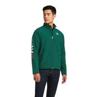 Load image into Gallery viewer, ARIAT MEN’S NEW TEAM SOFTSHELL MEXICO JACKET - VERDE
