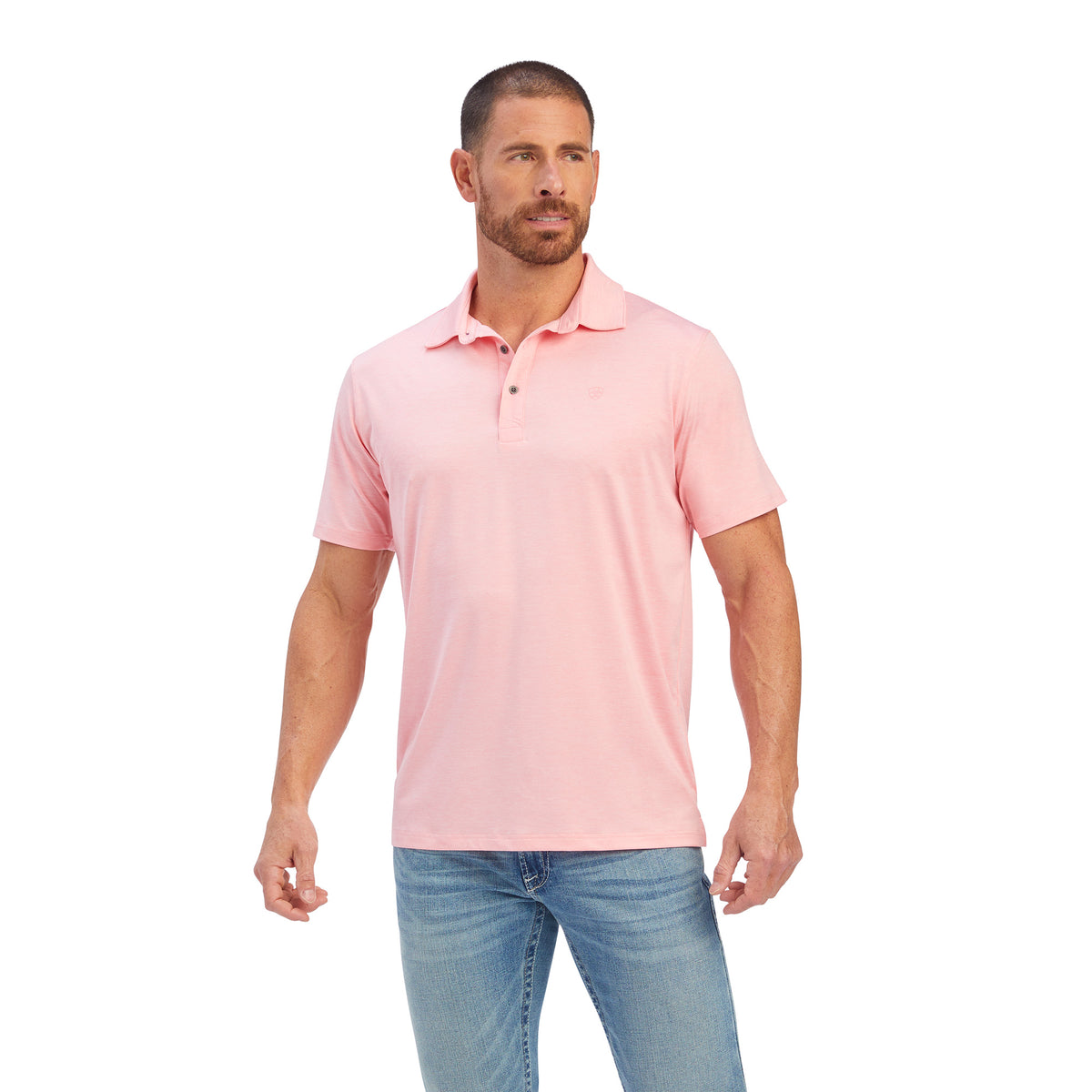 ARIAT CHARGER 2.0 FITTED POLO - PEONY