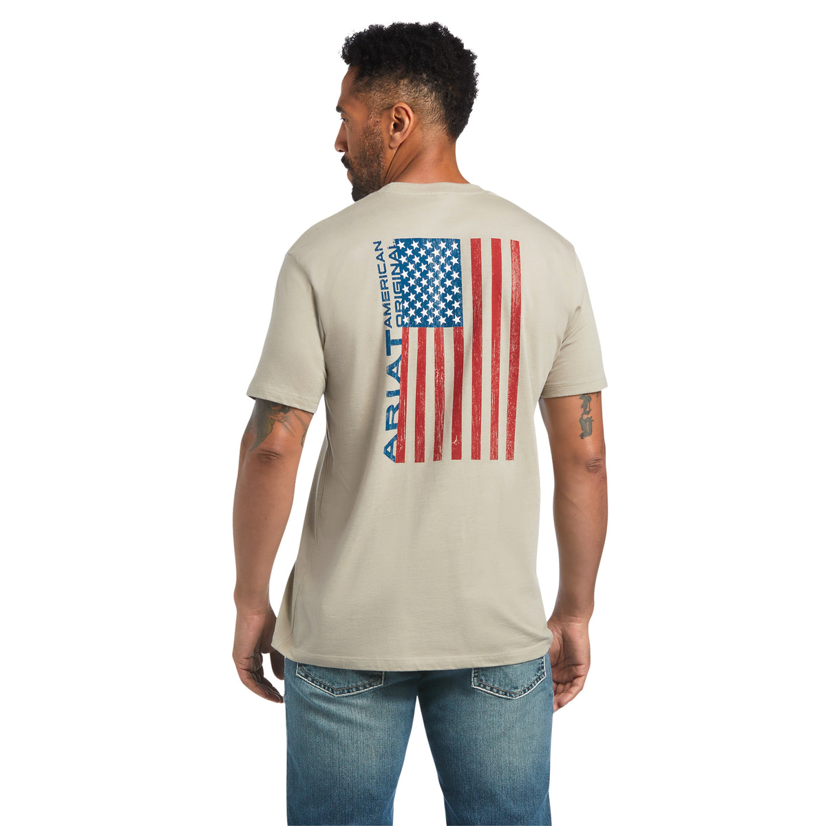 Ariat Woodgrain Flag Tee
