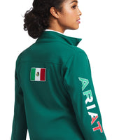 Load image into Gallery viewer, ARIAT WOMEN’S CLASSIC TEAM SOFTSHELL MEXICO JACKET - VERDE
