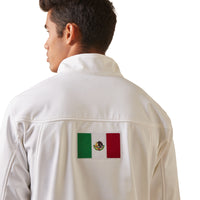 Load image into Gallery viewer, ARIAT MEN’S NEW TEAM SOFTSHELL MEXICO JACKET - WHITE
