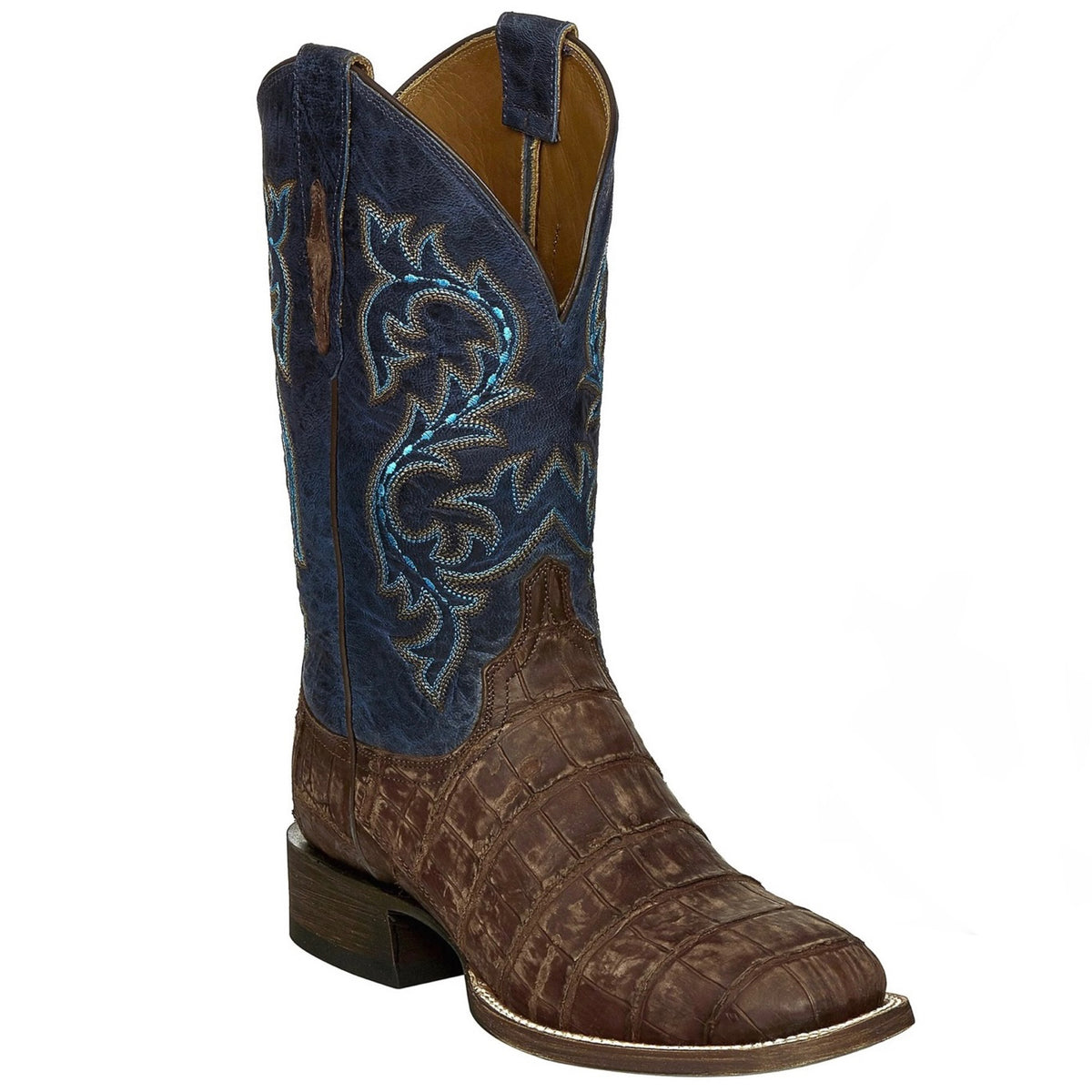 MEN’S LUCCHESE MALCOLM - BRANDY GIANT ALLIGATOR BOOTS