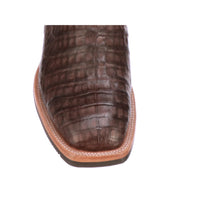 Load image into Gallery viewer, MEN’S LUCCHESE ROWDY - CHOCOLATE CAIMAN BELLY BOOTS
