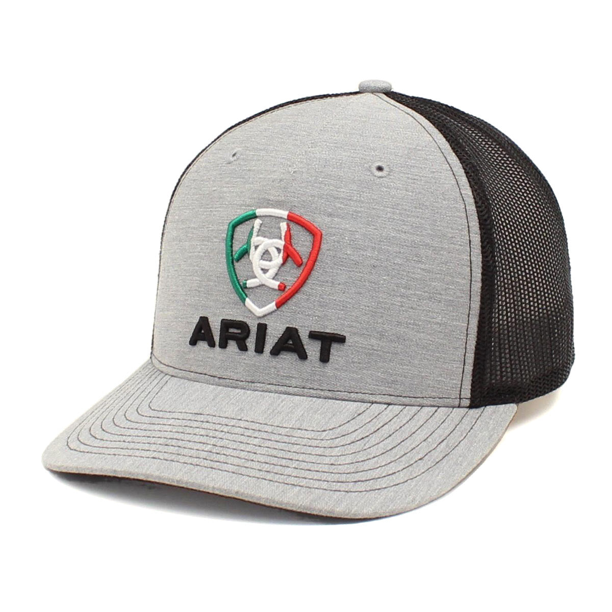 Ariat Mexican Flag Grey Snapback
