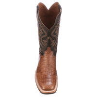 Load image into Gallery viewer, MEN’S LUCCHESE ROWDY - ANTIQUE SADDLE CAIMAN BELLY BOOTS
