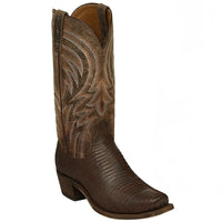 Load image into Gallery viewer, MEN’S LUCCHESE PERCY - ANTIQUE TAN LIZARD BOOTS

